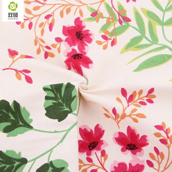 

Sakura flying & Stripes Tablecloths Fabrics Cotton Canvas Sewing For DIY Hometextile Curtain Cushion Bag Shoes 50x150cm B1-1-19