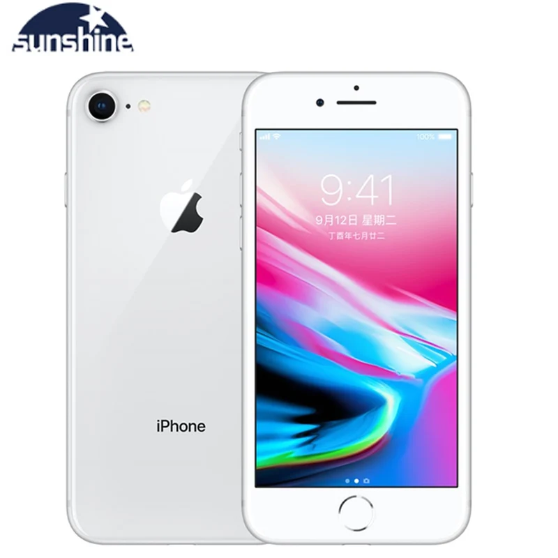 Мобильный телефон Apple iPhone 8 шестиядерный IOS разблокированный сканер отпечатков