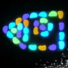 20 Светящиеся в темноте Галька Камень для дома садовой дорожки аквариум День Святого Валентина вечерние сюрприз
