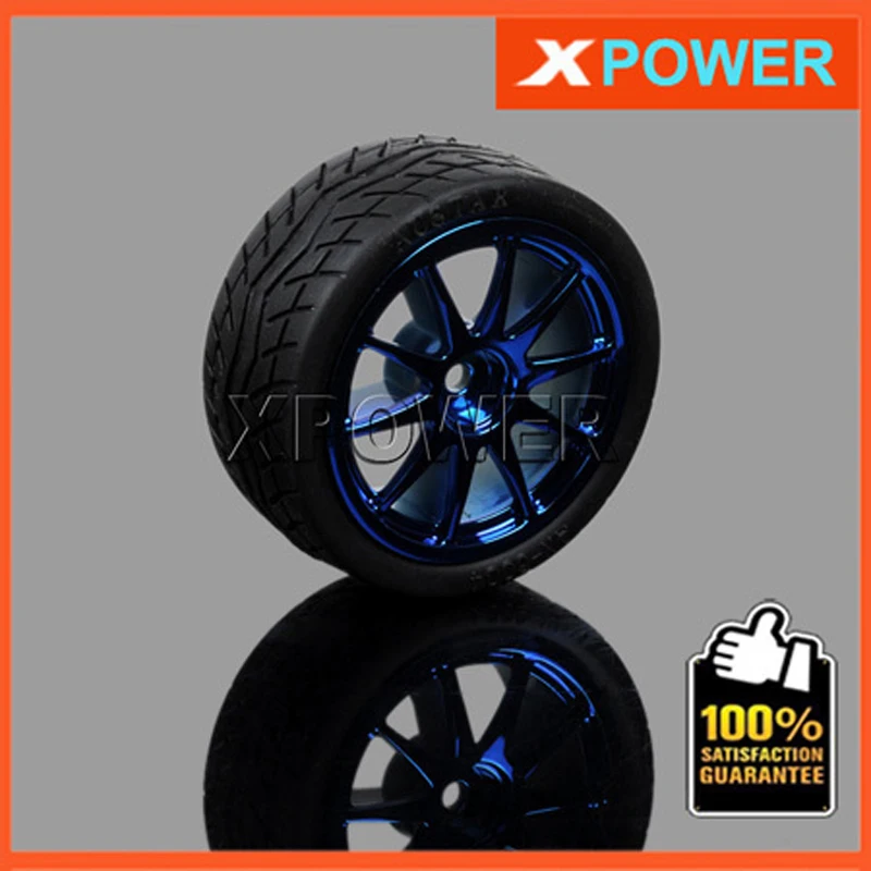 

Wholesale 2pcs/lot For Robot 1:10 RC Car RC Rubber Tires Tyre & Wheel Rim Wheel Tyre 65X27mm