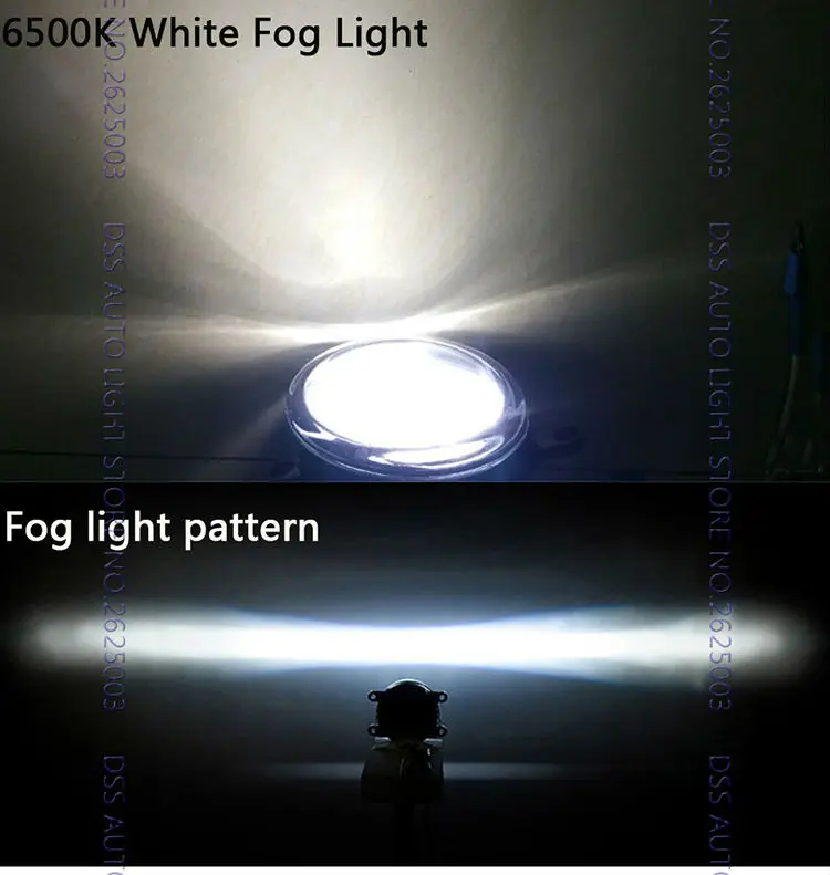 for Nissan Round Yellow White Auto Car Trucks DRL Daytime Fog Light For X-trail TIIDA hatch-back  TIIDA Sedan Murano Livina X-GEAR Sylphy Quest (10)