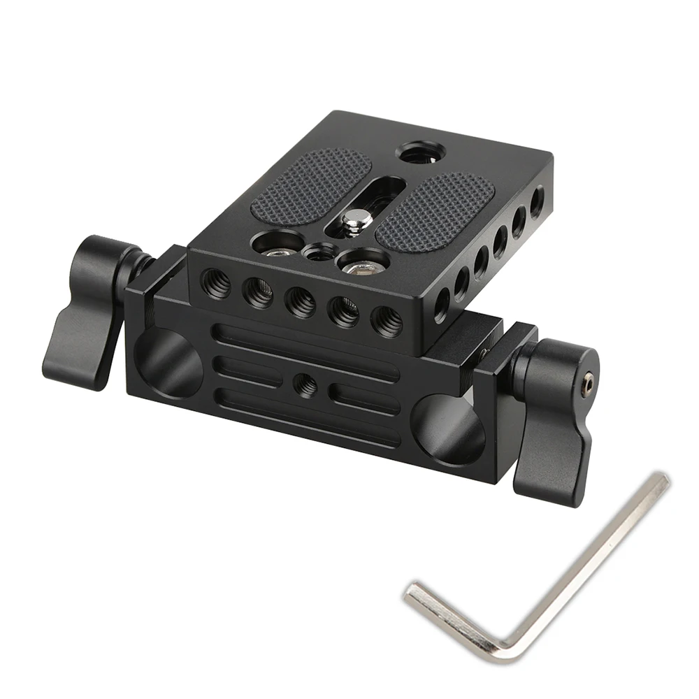 CAMVATE камера опорная пластина с 15 мм Railblock для DSLR Rig 15 мм рельсовая система поддержки C1236