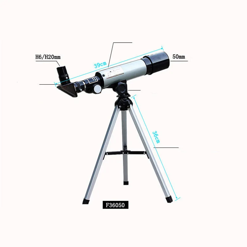 Профессиональный HD Открытый Монокуляр космический астрономический телескоп с портативным штативом Зрительная труба 360/50 мм детский телескоп