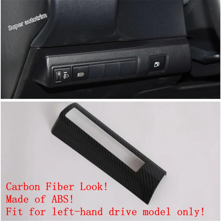 

Lapetus Head Lights Lamp Switch Button Cover Trim Fit For Toyota Corolla 2019 2020 Matte Carbon Fiber ABS / Accessories Interior