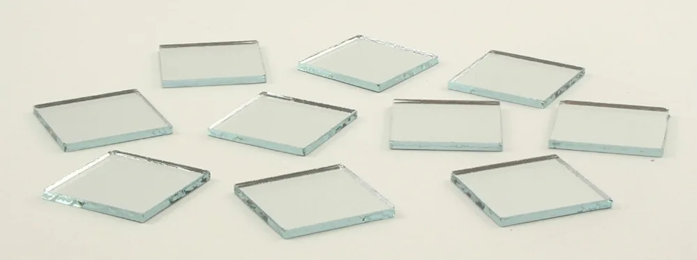 2X2CM Small Glass Square Craft Mirrors Bulk 100 Pieces Mosaic Tiles