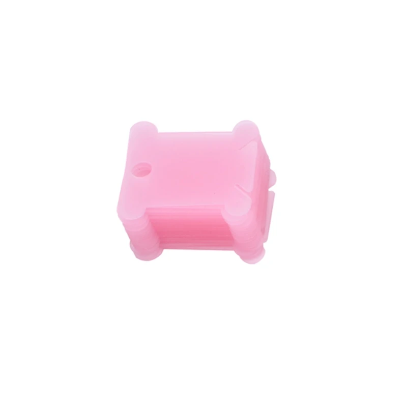100 шт вышивка нить ремесло катушка с нитками Вышивка крестом пластиковый держатель для хранения - Цвет: Розовый