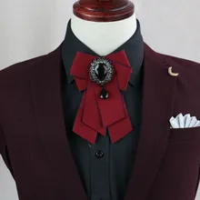 Mantieqingway для взрослых воротник галстуки для мужчин Торжественная рубашка воротник галстуки-бабочки Британская мода женские двойные ленты банты галстук