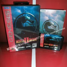 Mortal Kombat 2 игровой Картридж с коробкой и руководством 16 бит MD карты для sega Mega Drive для Genesis