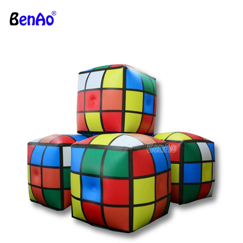 

J051 Colorful emulation inflatable custom cube PVC magical cube balloon advertising show Product game event model for one pc