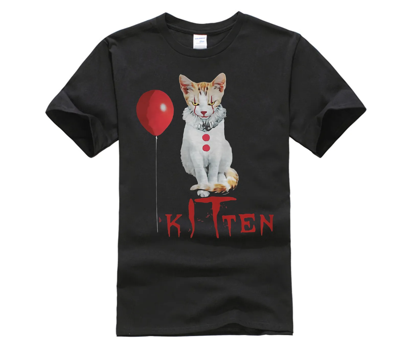 Новая летняя мужская повседневная футболка с принтом модная Pennywise ужасная