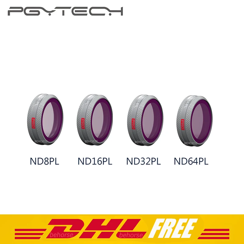 

4 Pieces PGYTECH DJI Mavic 2 Zoom Filters Set ND8-PL/ND16-PL/ND32-PL/ND64-PL Set for DJI Mavic 2 Zoom Camera Lens Filter Kit