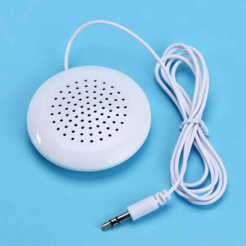 

High Quality New Portable 3.5mm Pillow Speaker for MP3 /MP4 /CD /iPod /Phone White mini speaker caixinha de som alto falante