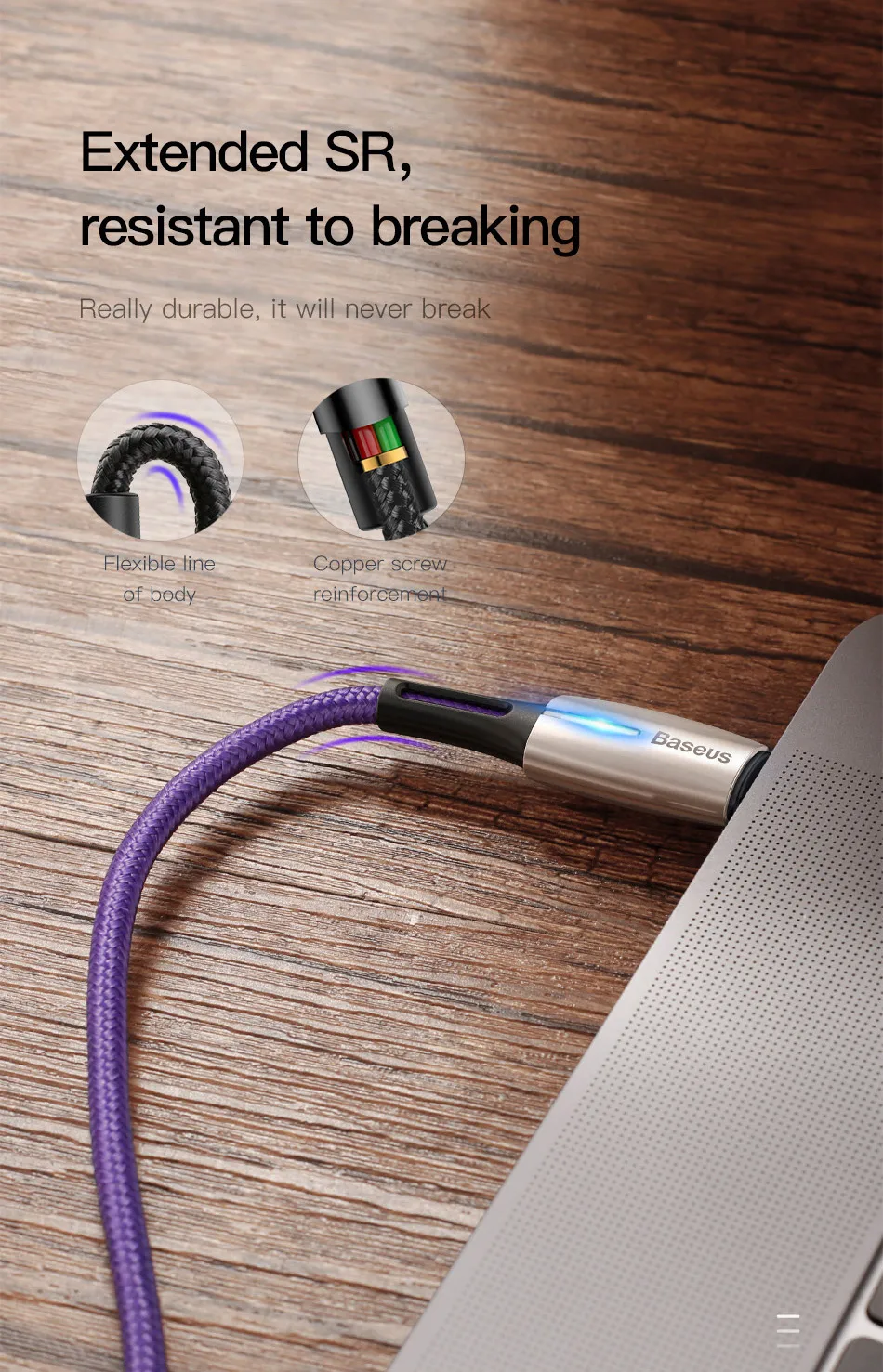 Baseus Falsh зарядка usb type C к USB C кабель для huawei Xiaomi поддержка PD2.0 60 Вт 20 в 3 А Быстрая зарядка кабель для USB C устройства