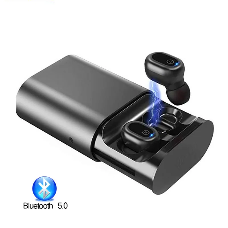 

True Wireless Stereo Earbuds Earplugs Twins IP68 Waterproof Bluetooth Headsets 3D Stereo Sound TWS Earphones for Phones