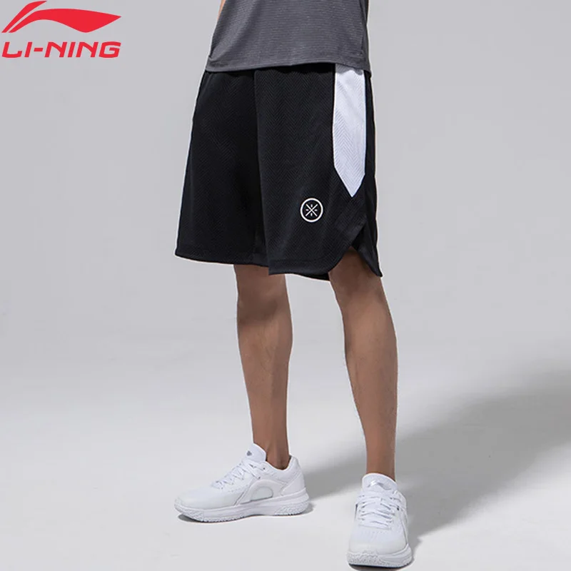 

Li-Ning Men Wade Series Competition Shorts AT DRY Breathable Slim Fit Comfort Polyester LiNing Sports Shorts AAPN147 MKD1531