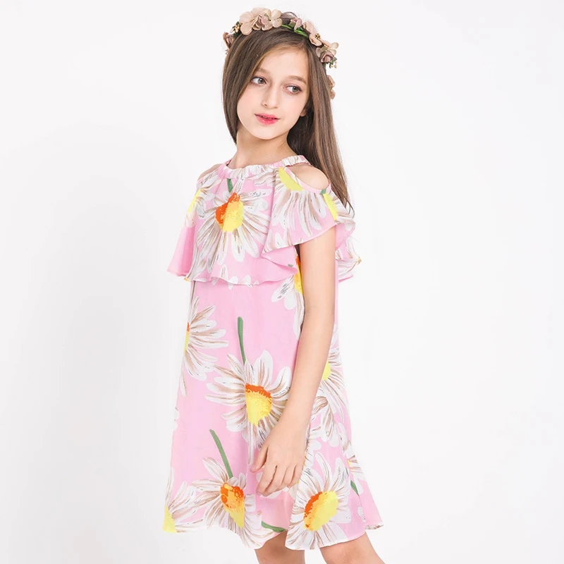 2017 été Filles Bohême Princesse Robe Adolescents Fille Fête