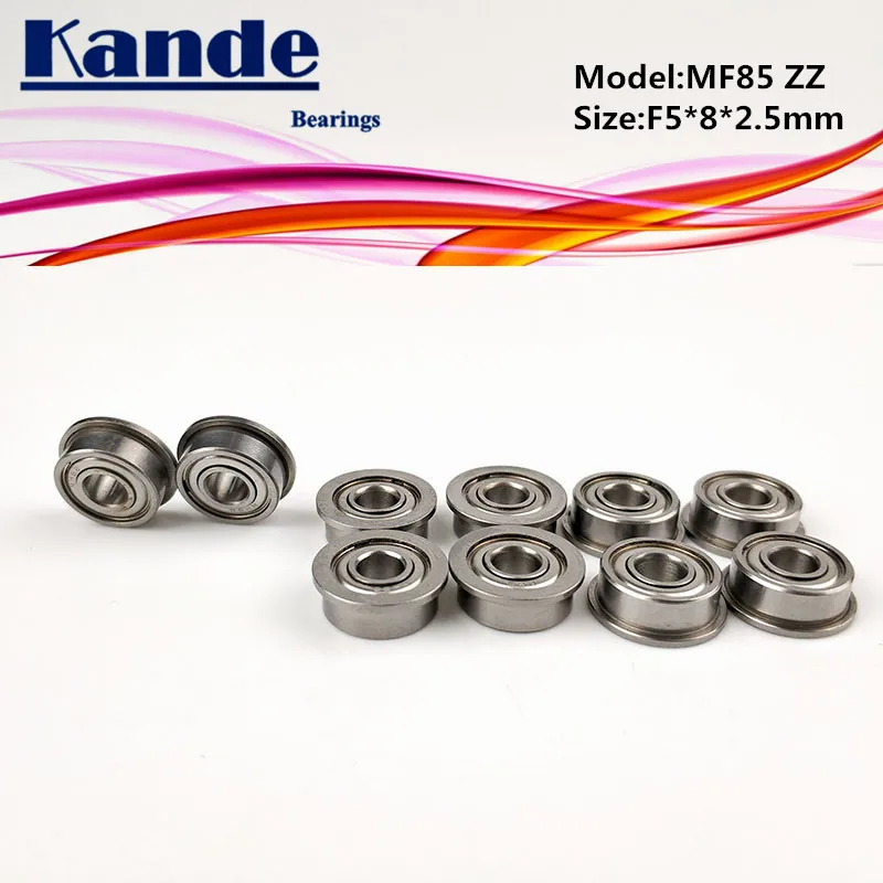 

Подшипники Kande, 10 шт., MF85ZZ MF85Z MF85 MF85 ZZ MF85, Миниатюрный фланцевый подшипник f5x1, 5 мм
