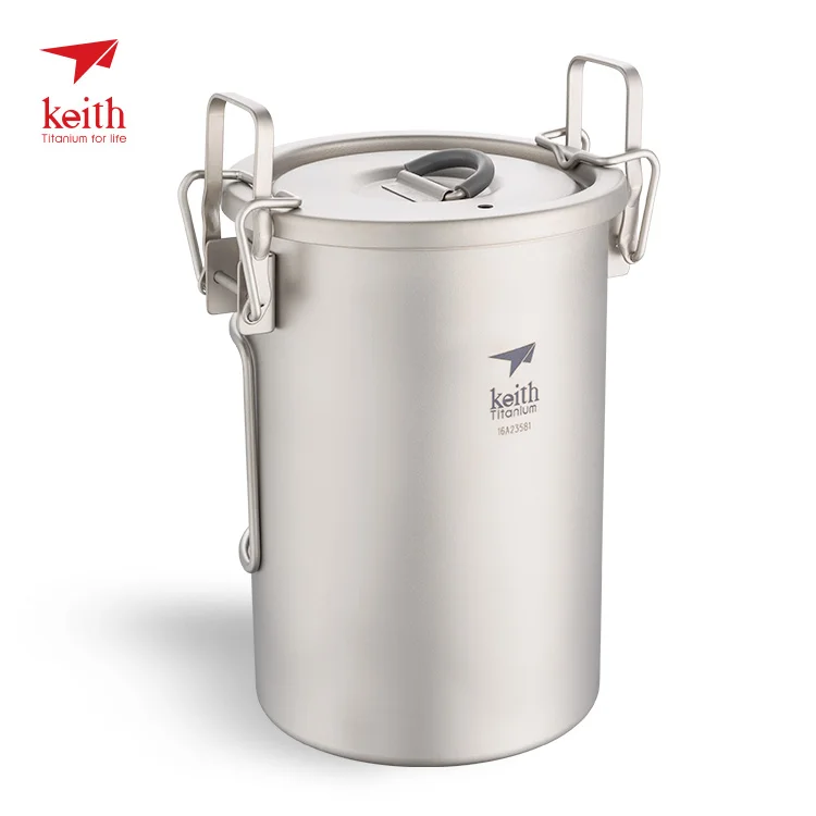 Titanio ligero vapor olla de Camping al aire libre senderismo Backpaking Pinic multifunción vapor arroz Cocina