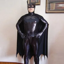Высокое качество, черные костюмы Бэтмена на Хэллоуин для мужчин, взрослых и детей, лайкра, спандекс, zentai, аниме, супергерой, косплей, vestidos