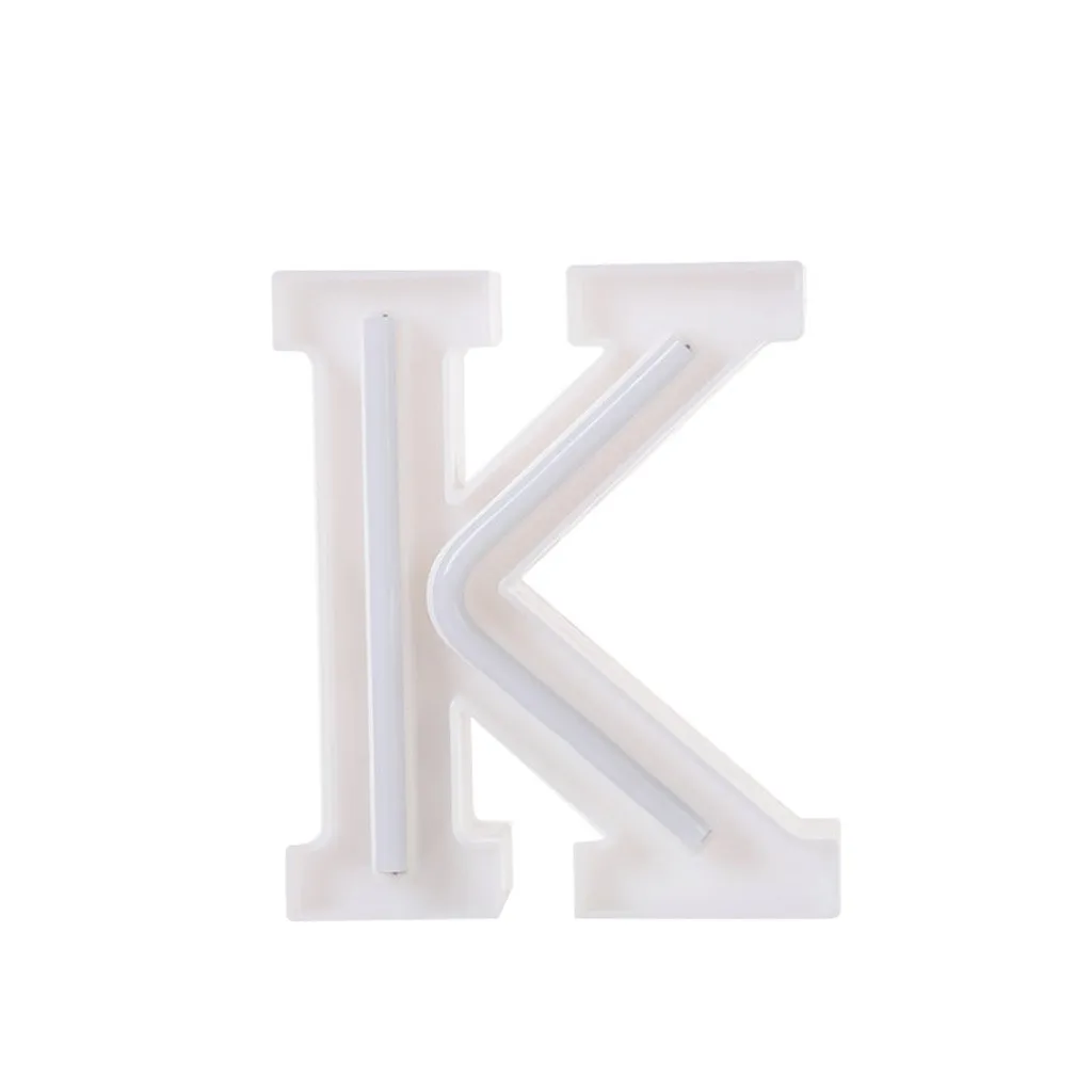 LED USB Letter Lights Light Up White Plastic Letters Standing Hanging A-Z symbol decorative letters holiday led night lights