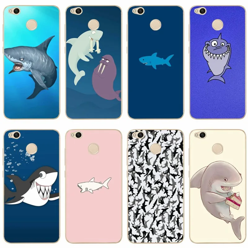 Tiburones ballena pescado duro Cover TPU Phone Case For redmi4A 4X 5 5a 5Plus note4 for xiaomi4 6X 8 note3 miX2S | Мобильные