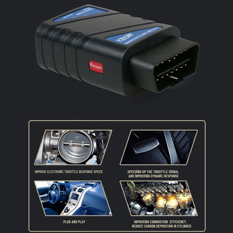 Obd Go Автомобильный Электронный акселератор дроссельной заслонки разъем адаптера контроллер отклика дроссельной заслонки увеличенная производительность для 12 В