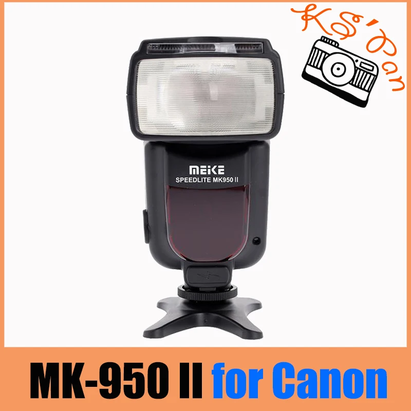 Meike MK-950 II E-TTL Вспышка Speedlite для Canon EOS 5D II 6D 7D 50D 60D 70D 550D 600D 650D 700D 580EX 430EX как Светодиодная лампа для видеосъемки Yongnuo YN-565Ex