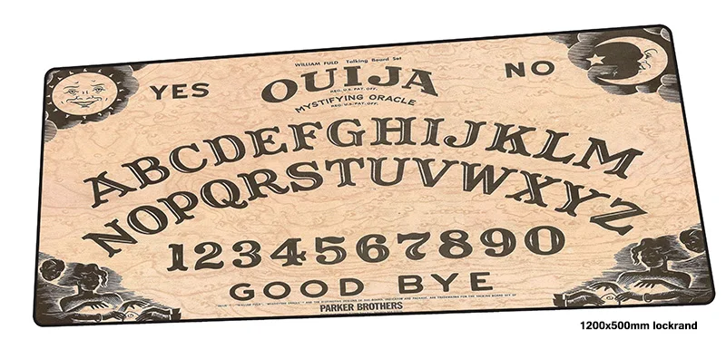 Ouija доска коврик для мыши 1200x500 мм коврики для мыши Инди-поп игровой коврик для мыши геймер эстетика персонализированные коврики для мыши Клавиатура ПК pad - Цвет: size 1200x500x2mm