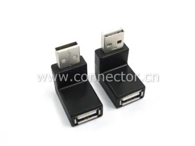 

CYDZ Up and Down Right Angled 90 Degree USB 2.0 Adapter Type A M F BK