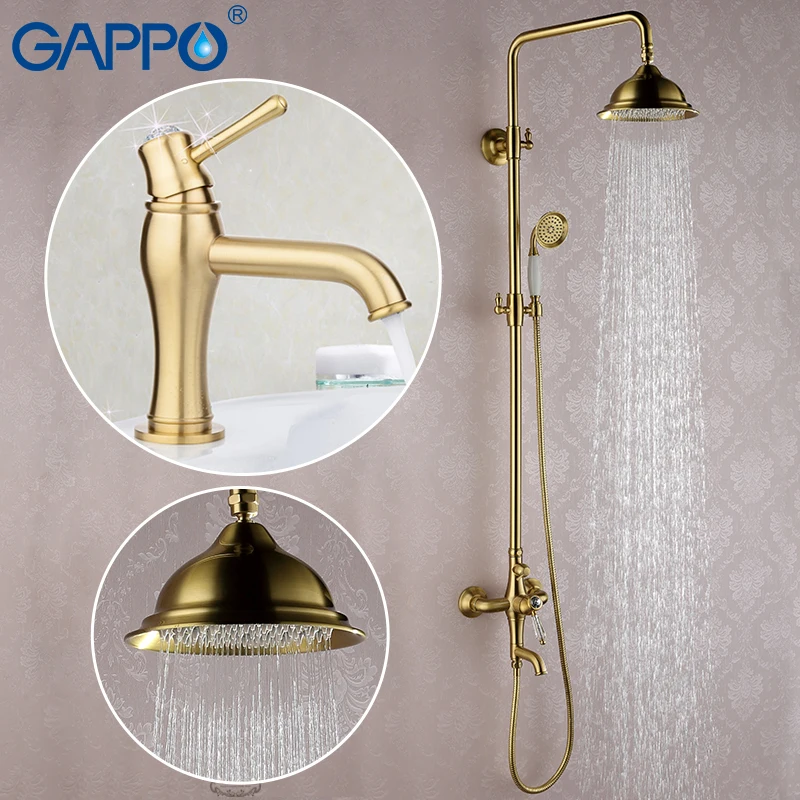 

GAPPO Gold Bathtub Faucets waterfall faucet bath tub tap bidet faucet muslim shower handheld bidet spray