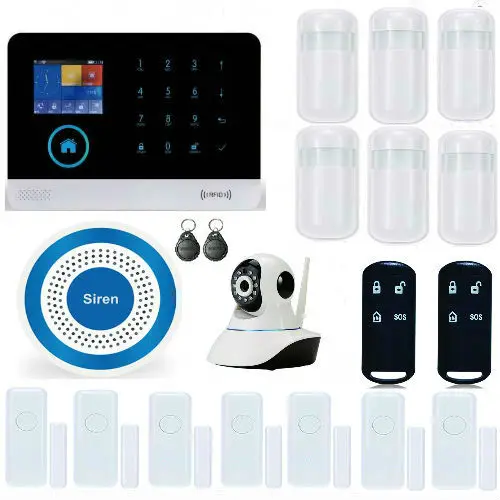 Yobang Security 3G WIFI GPRS SMS Home Alarm System Smart Wireless Shop Home Alarmsysteem With IP Camera PIR Motion Sensor