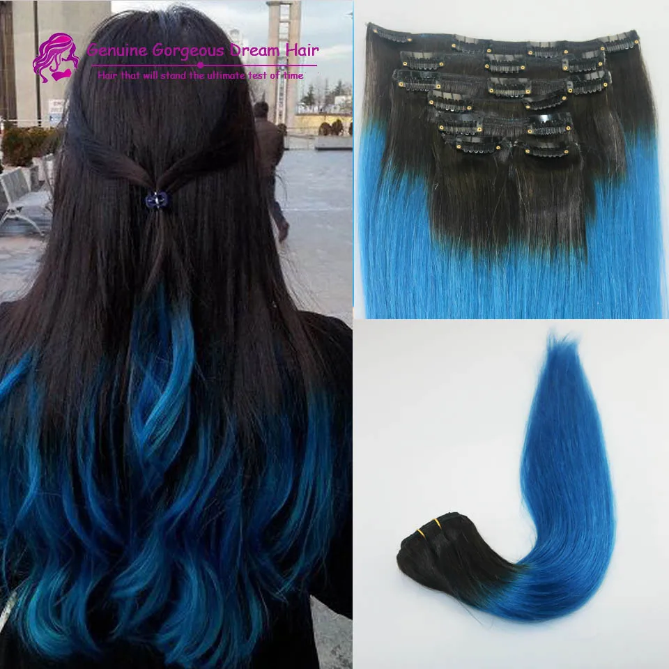 Extension cheveux bleu Clearance