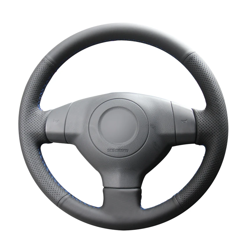 Рука сшитый черный искусственная кожа PU чехол рулевого колеса автомобиля для Suzuki SX4 2006-2013 Alto 2009- Swift 2005-2011 Opel