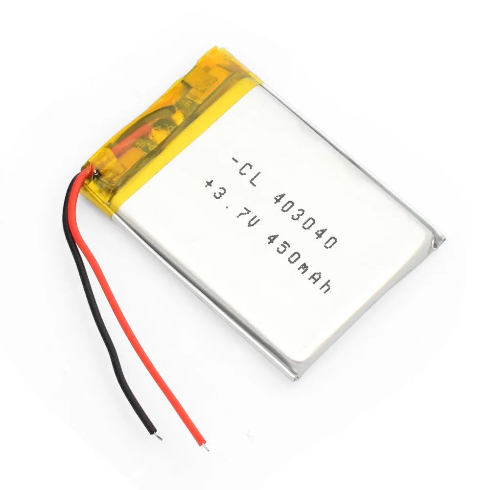 403040 3,7 v Lipo литий-полимерная аккумуляторная батарея 450mAh литий-ионная Замена для тахографа Bluetooth динамик камеры