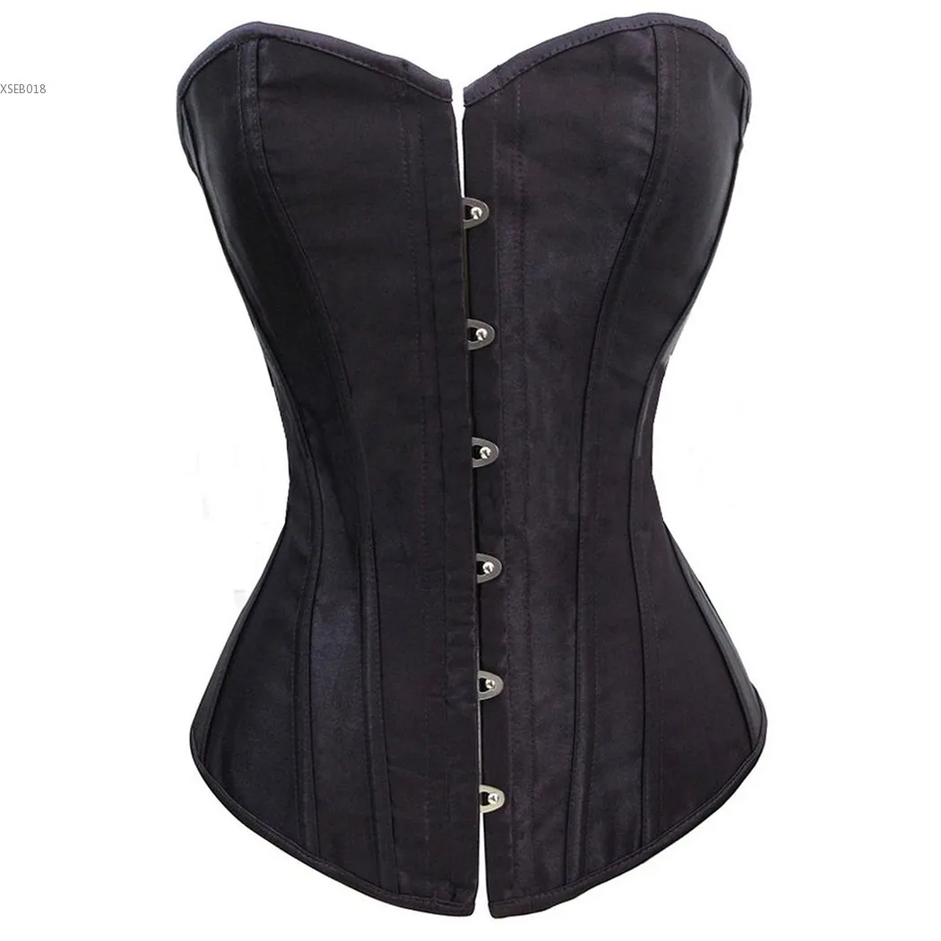 New Sexy Lace Up Black/White Women Corset Top Bustier Corsets Waist