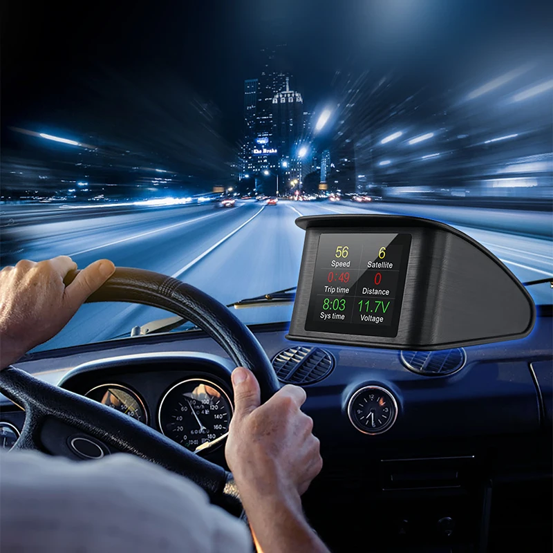 

Universal Car GPS HUD Head Up Display Smart Digital Meter GPS Speedometer Car HUD Display GPS Satellites Speed