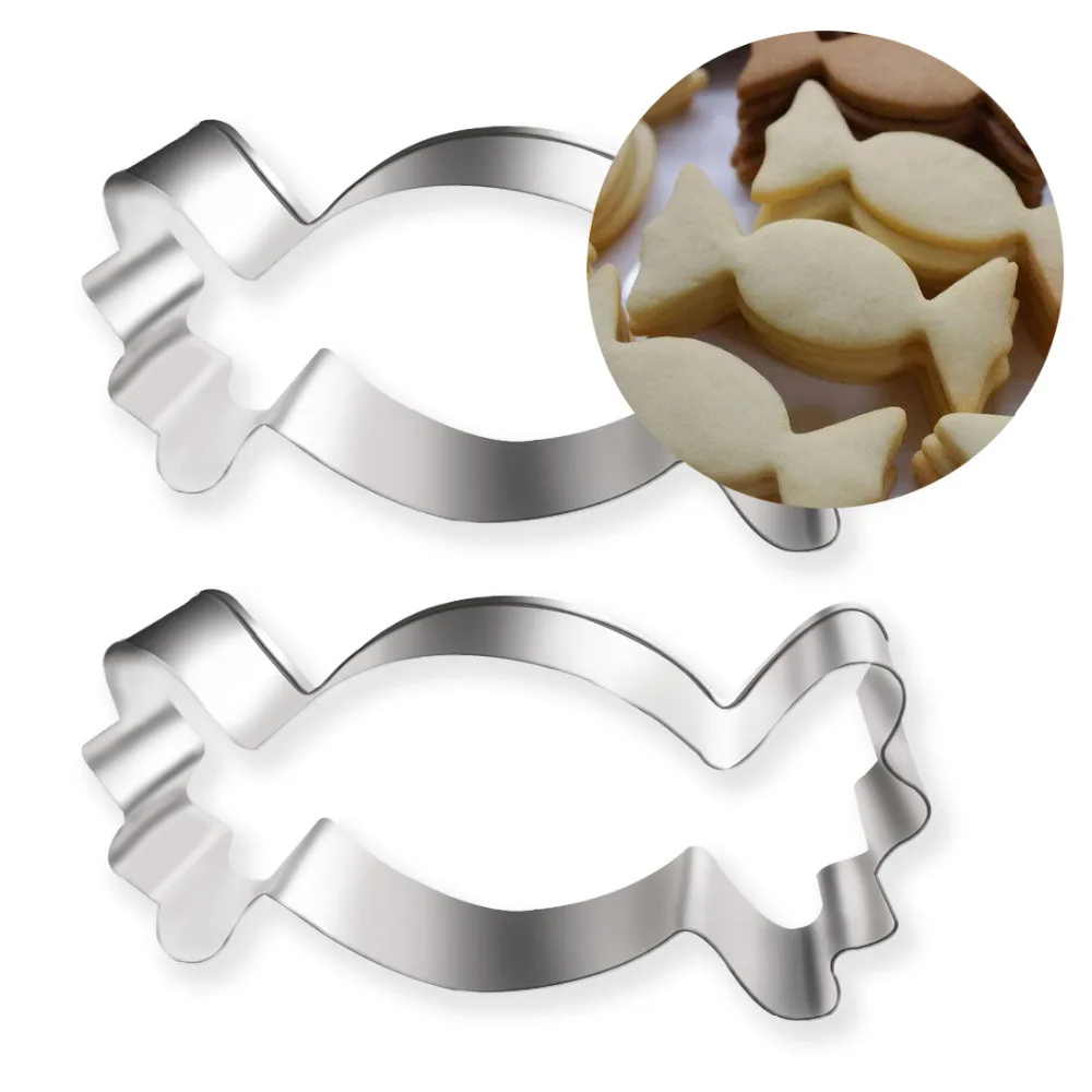 

1PC 3D Stainless Steel Cake Cookie Cutter Candy Shape Cookie Mold Cake Vegetable Kitchen Baking Tools