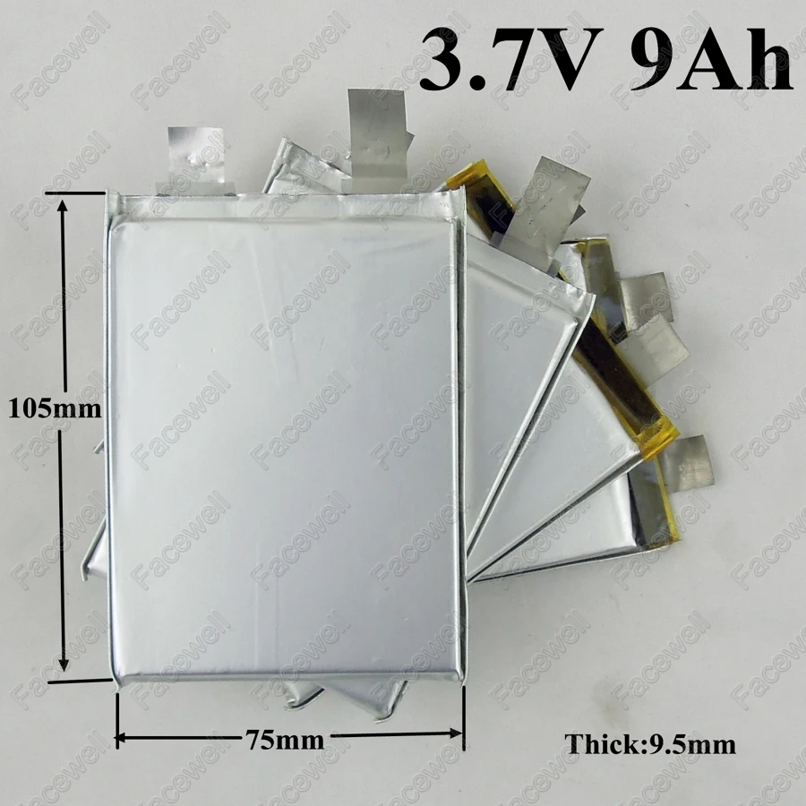 

4pcs li polymer battery 3.7v 9Ah 9000mah 30A lithium polymer batteries 3.7v 10Ah for bateria 12v 9ah battery pack diy electric