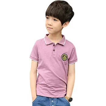 

Boy POLO shirt cotton short-sleeved Polo shirt casual lapel children's Polo shirt suitable for 4-14 years old boy clothes