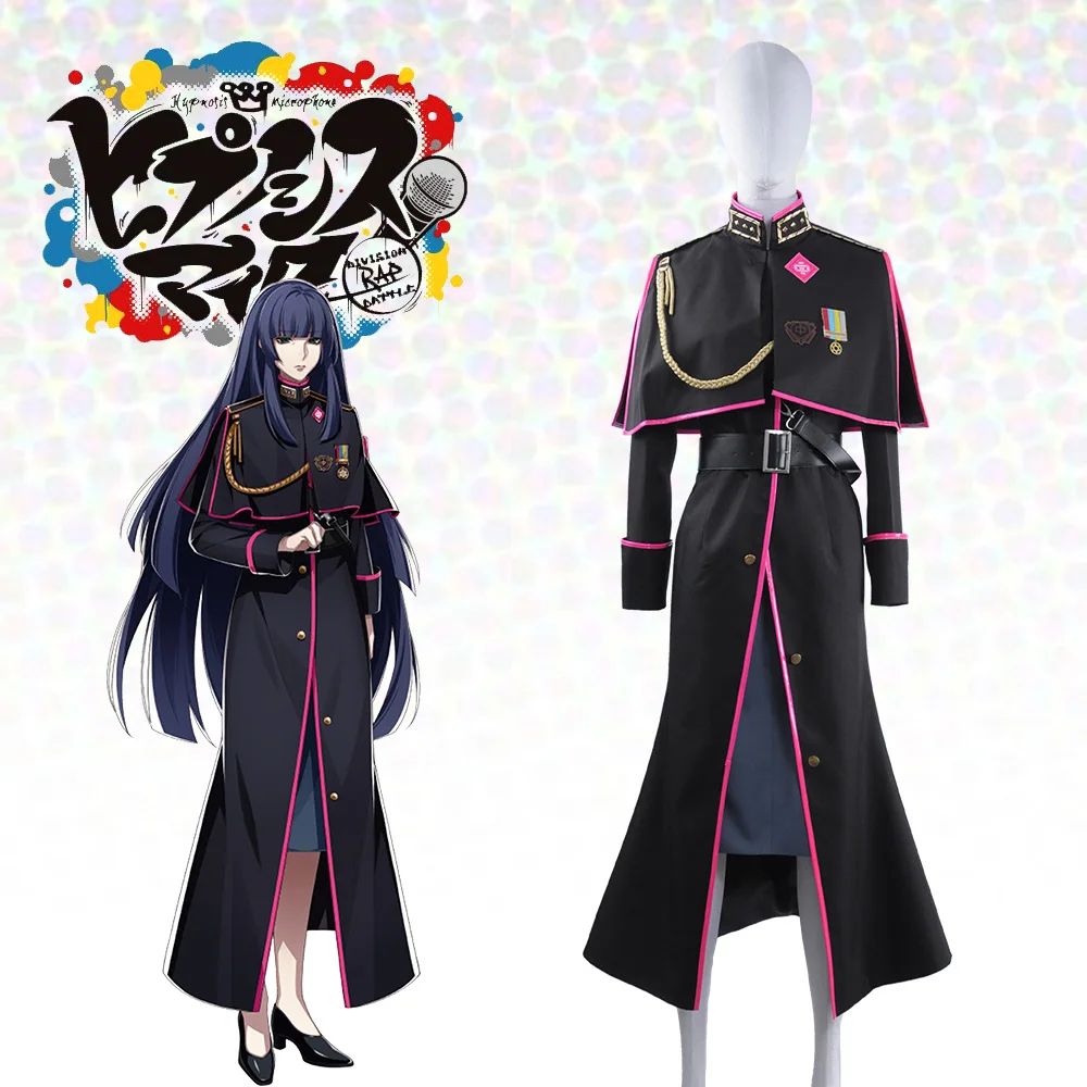 Anime Japanese Voice Actor Division Rap Battle Otome Tohoten Cosplay Costume Military Uniform Trench Jacket Armlet Halloween |