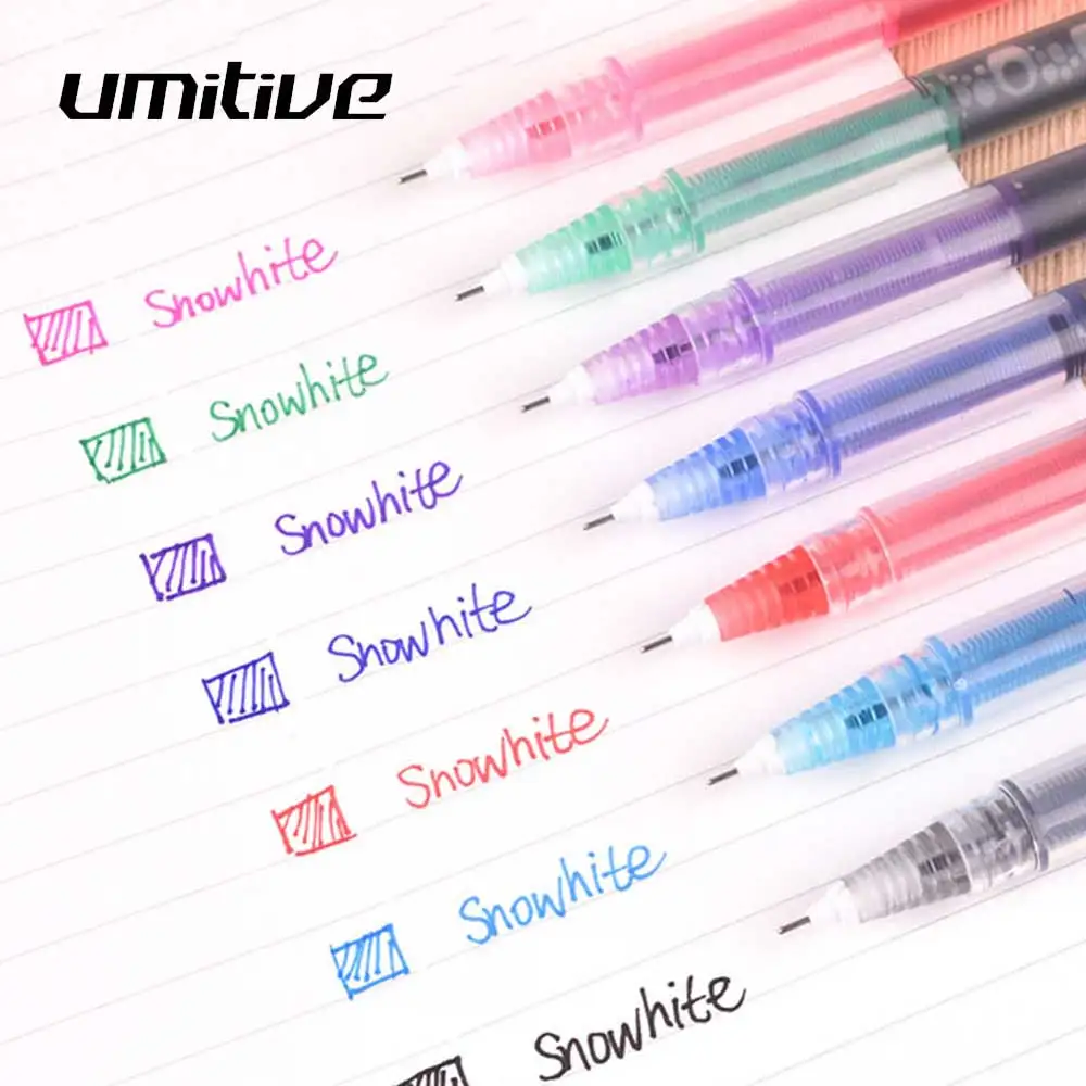 

Umitive 1 Pcs 0.5 mm Simple Quick Drying Gel Pen Creative Signature Pen School Office Stationery