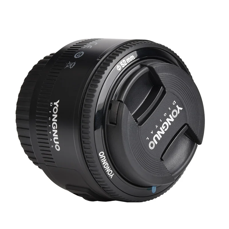 Объектив YONGNUO YN50mm f1.8 YN EF 50 мм f/1 8 AF апертура YN50 автофокус для цифровых зеркальных