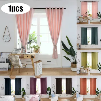 

1 Pcs Hot 200x100cm Curtain Window Treatment Voile Drape Valance Double-deck Window Curtains For Living Room C514