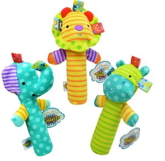 Игрушек! Новейшая игрушка в разноцветную полоску, в горошек, со львом, слоном, бегемотом, ВВ, встряхиванием, детская игрушка, подарок на день рождения, Рождество, 1 шт