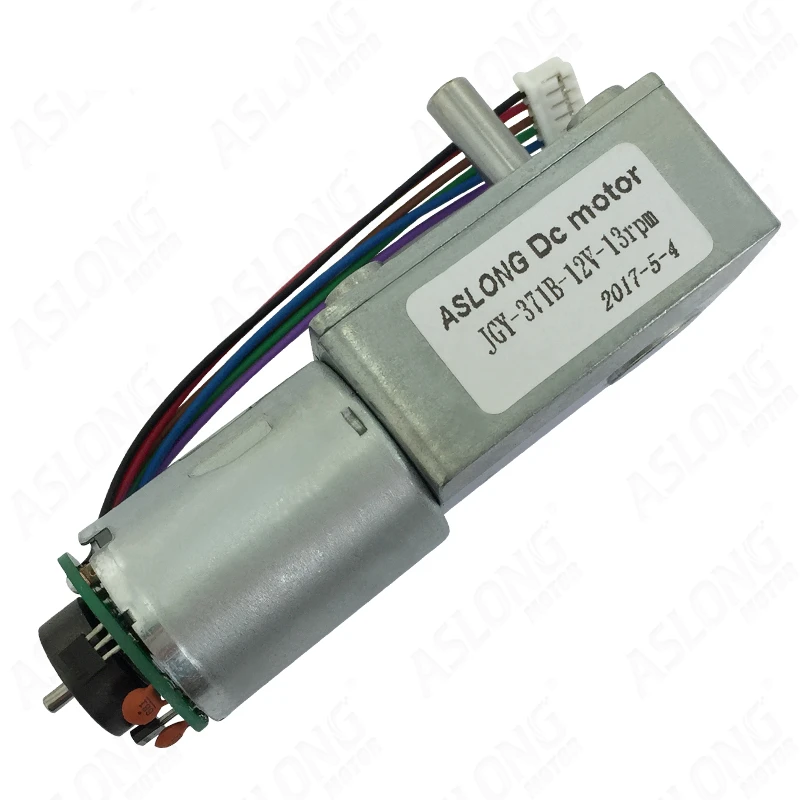 JGY-370B-QC DC мотор кодер диск АЦП червь самоблокирующимся замедления миниатюрный двигатель 4 об./мин.-115 об./мин. LF1