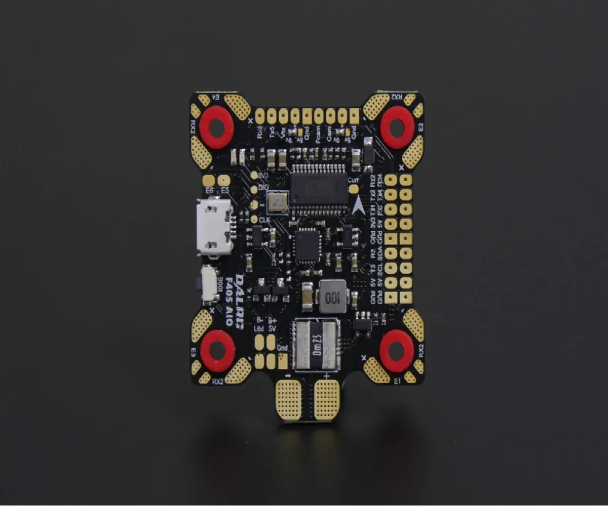 Управление полетом DALRC F405 AIO ler MCU STM32F405RGT6 MPU6000 Gyro F4 управление Встроенный OSD BEC 9 В/3A