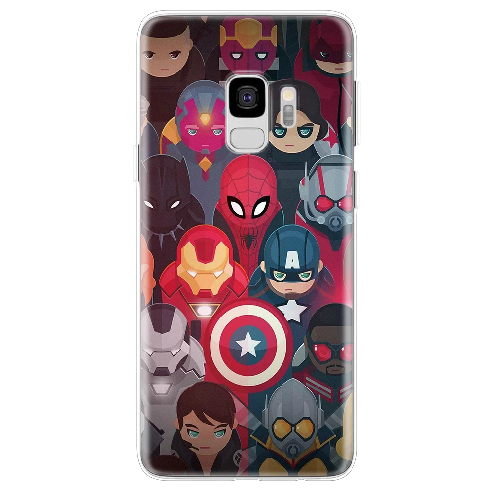 The Avengers для samsung Galaxy A70 A60 A50 A40 A30 A20e A10 A6 A8 плюс A3 A5 A7 A8s A9 супергероев Marvel чехол из ТПУ