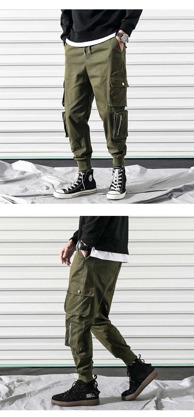 2019 новые модные популярные мужские уличные хип-хоп шаровары мужские эластичные талии Тактические Брюки повседневные мужские узкие брюки
