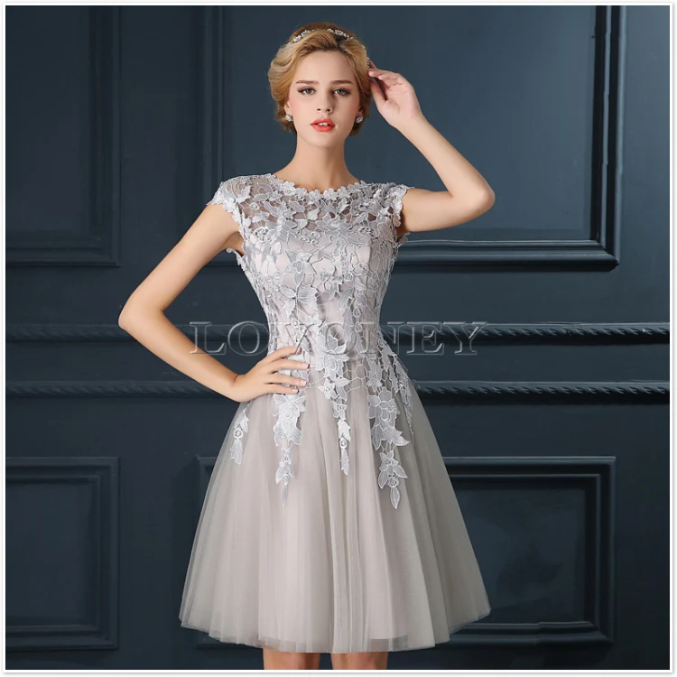DEERVEADO T402 Short Prom Dresses Elegant A-Line Red Prom Dress Gown Formal Party Dresses Evening Gown Vestido De Festa