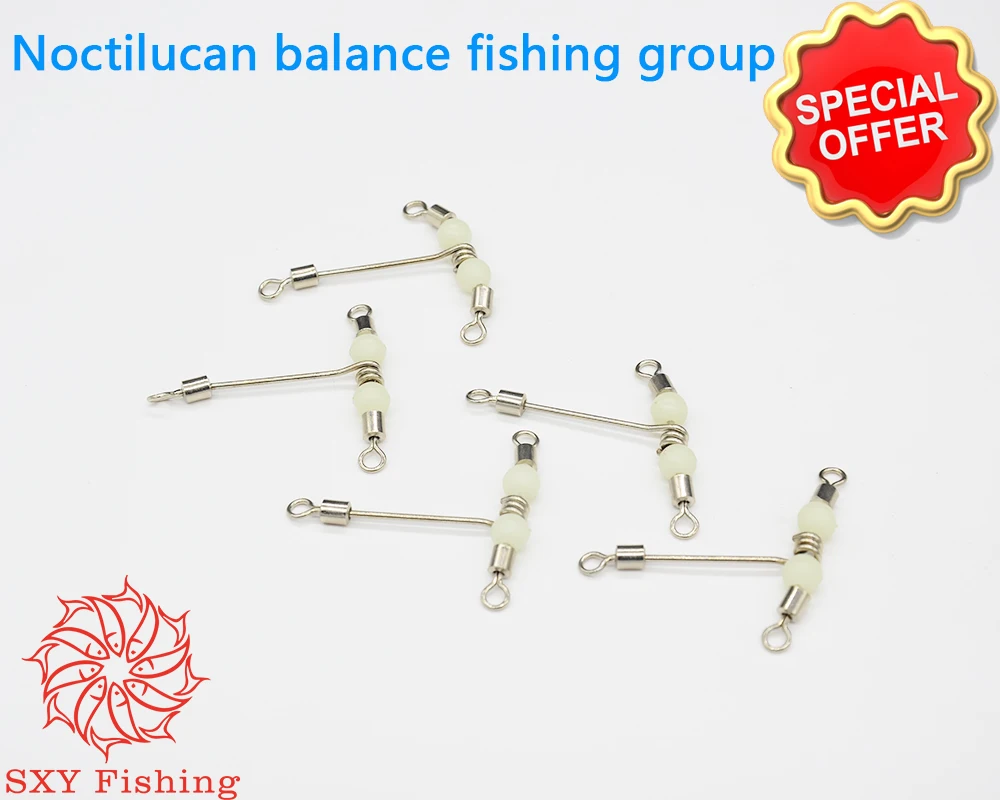 

SXY fishing Stainless steel Connector Noctilucan balance fishing group Sea fishing branch Fishing supplies